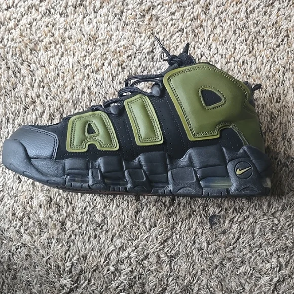 Nike Kids Air Sneakers - Black and Green - Picture 2 of 4